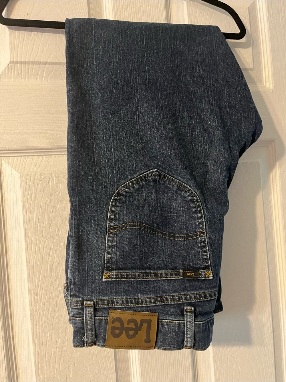 Lee Men's Navy Blue Relaxed Fit Jeans 42 x 32